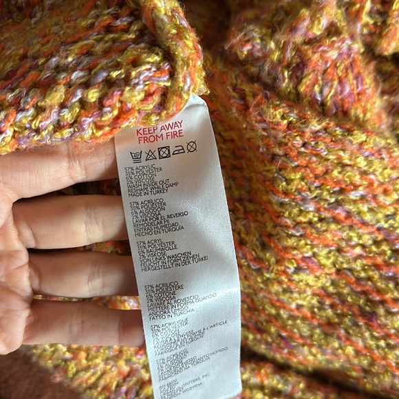 Urban outfitters roll neck turtleneck chunky knit sweater XS - Picture 9 of 10